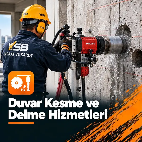 Darıca duvar kesme ve delme hizmetleri — Duvar kesme ve delme hizmeti